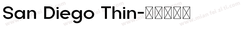 San Diego Thin字体转换